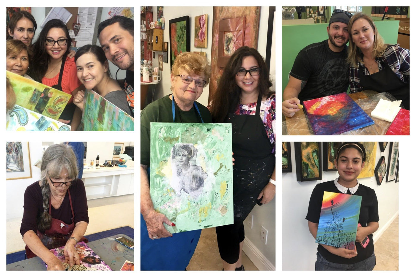 Painting Classes with Tatiana Cast