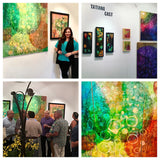 Fine Art exhibition with the artworks of Mixed Media artist Tatiana Cast. Visual Arts.Contemporary Art. Emerging American Artist. Art for sale. South Florida Arts. 
