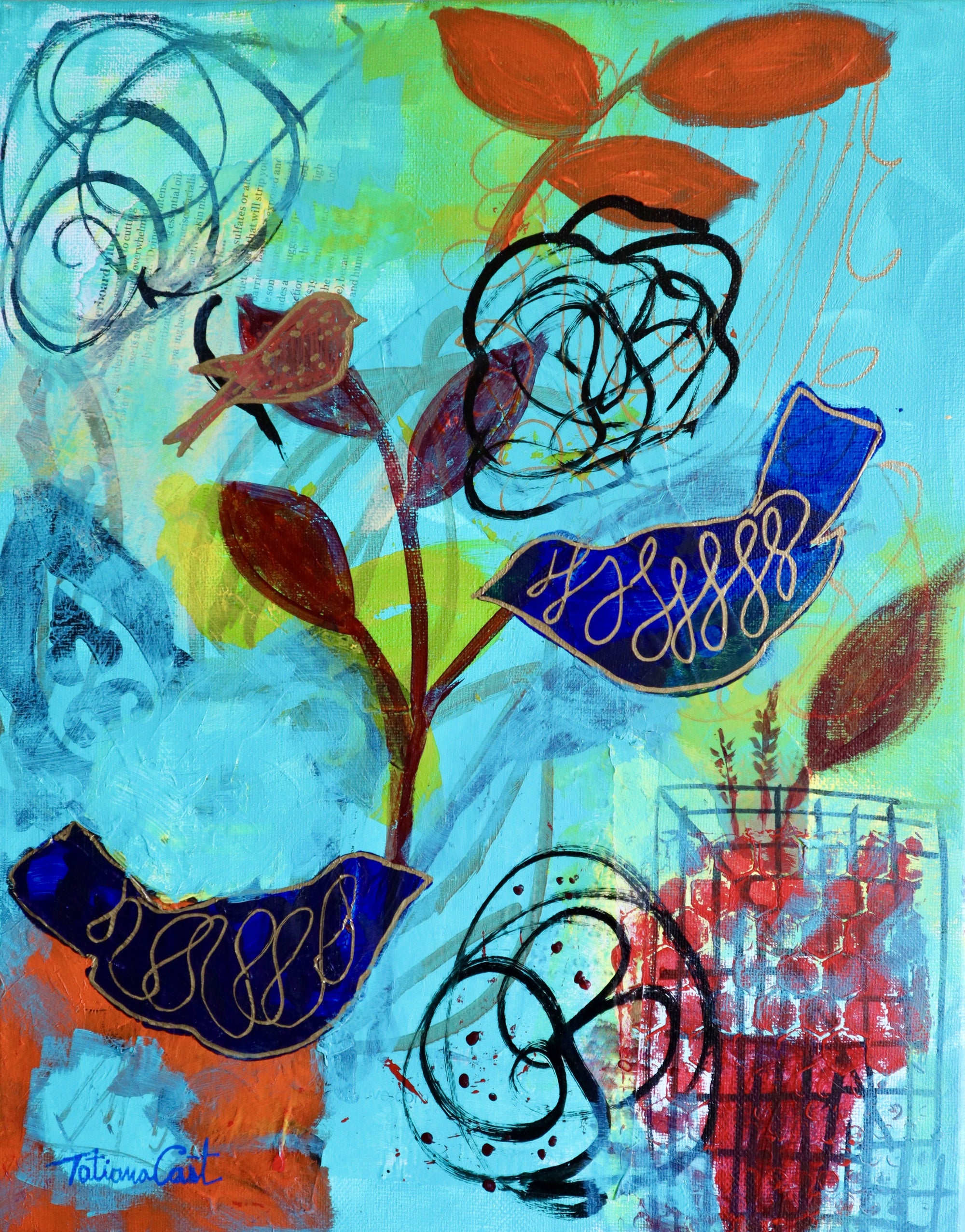 Blue Birds - Prints - TatianaCast