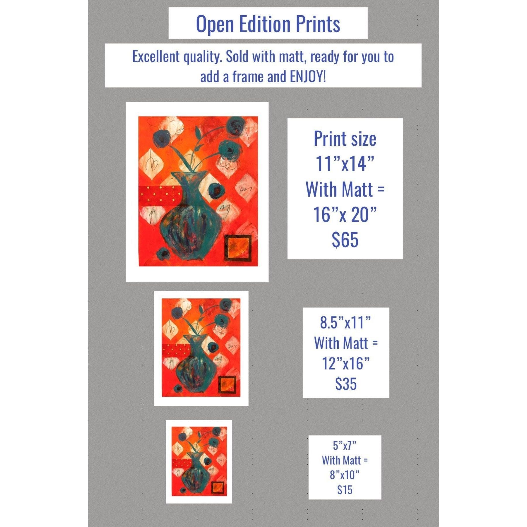 Blue Blossoms - Prints - TatianaCast