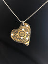 Wearable Art - Medium Heart Pendant -Love9 - TatianaCast