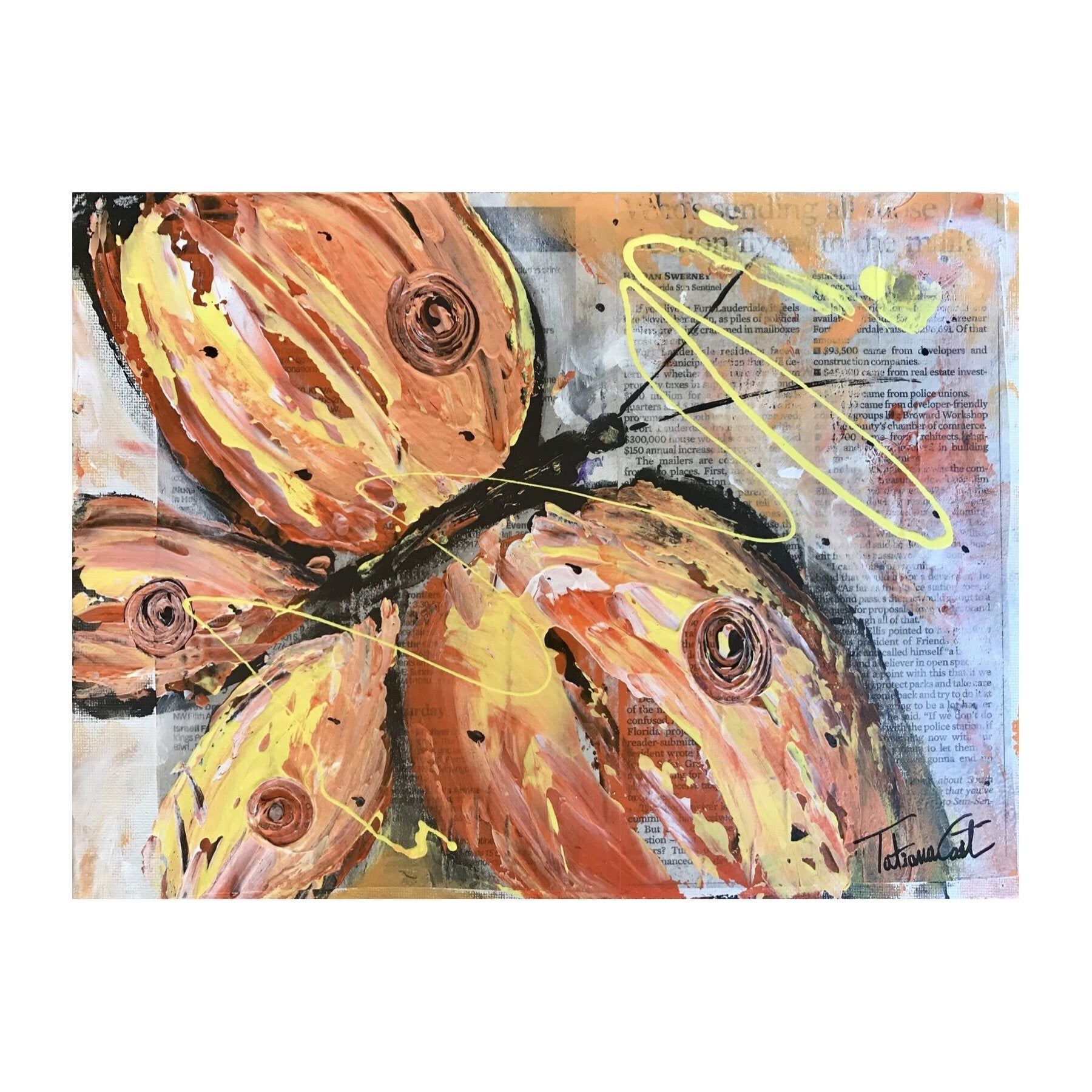 Orange Butterfly -Prints - TatianaCast