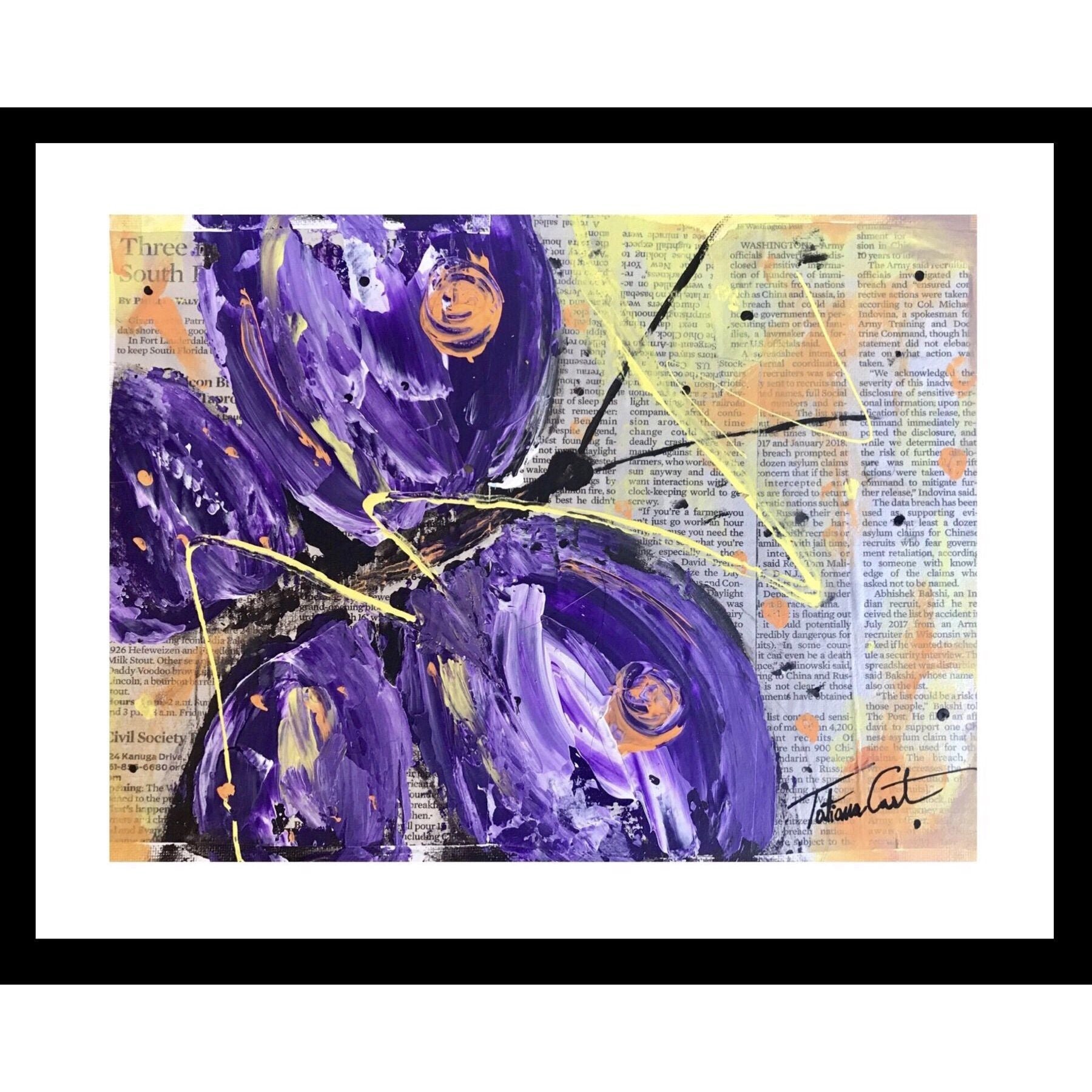 Purple Butterfly -Prints - TatianaCast