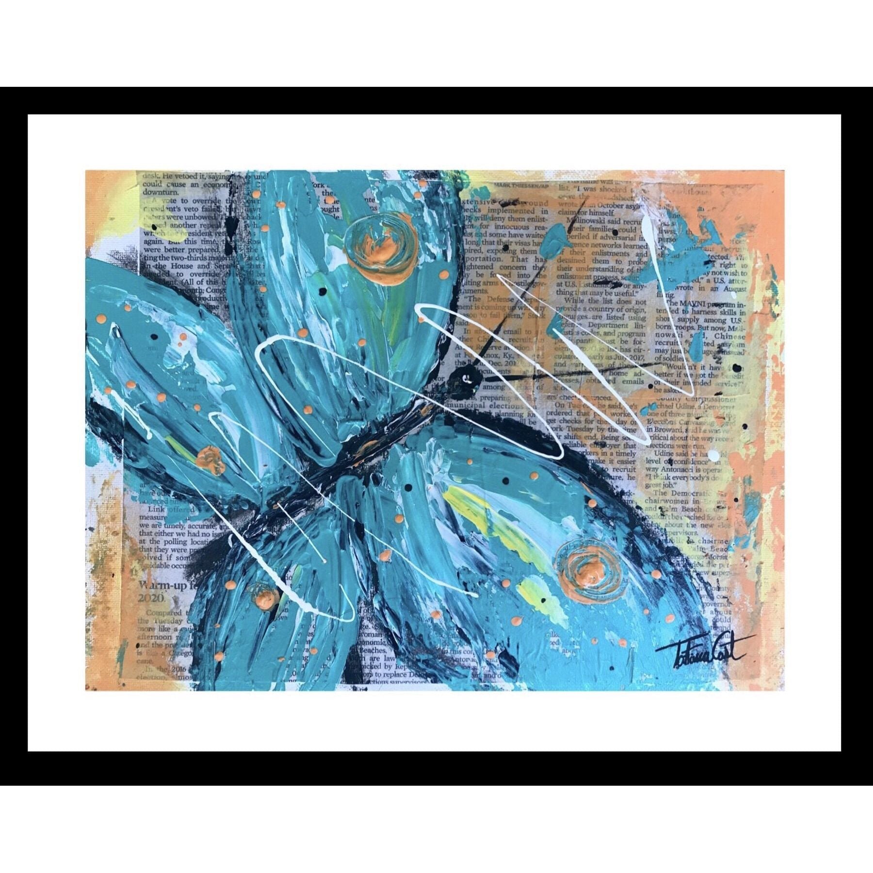 Blue Butterfly -Prints - TatianaCast