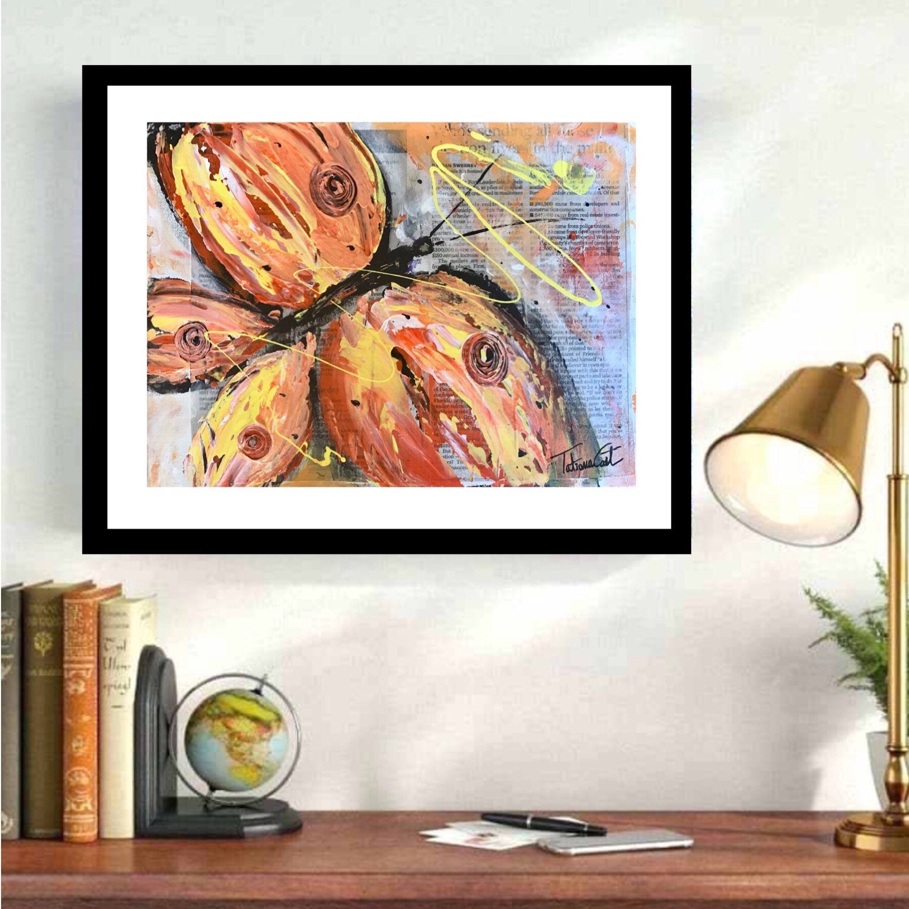 Orange Butterfly -Prints - TatianaCast