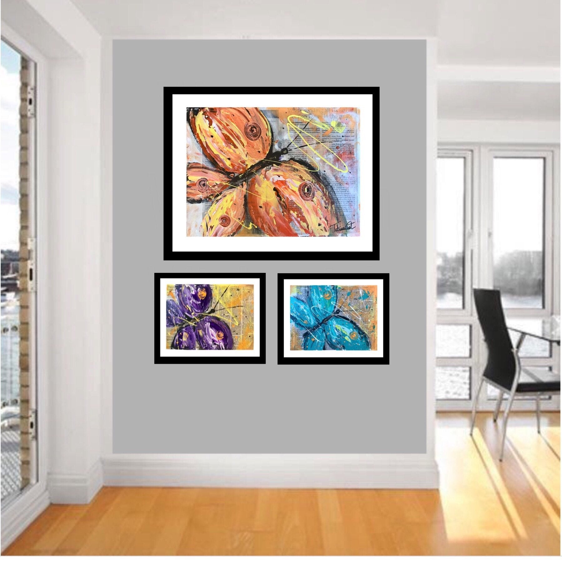 Orange Butterfly -Prints - TatianaCast