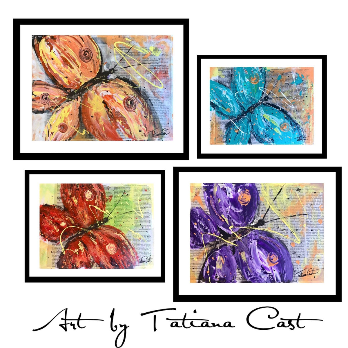 Orange Butterfly -Prints - TatianaCast