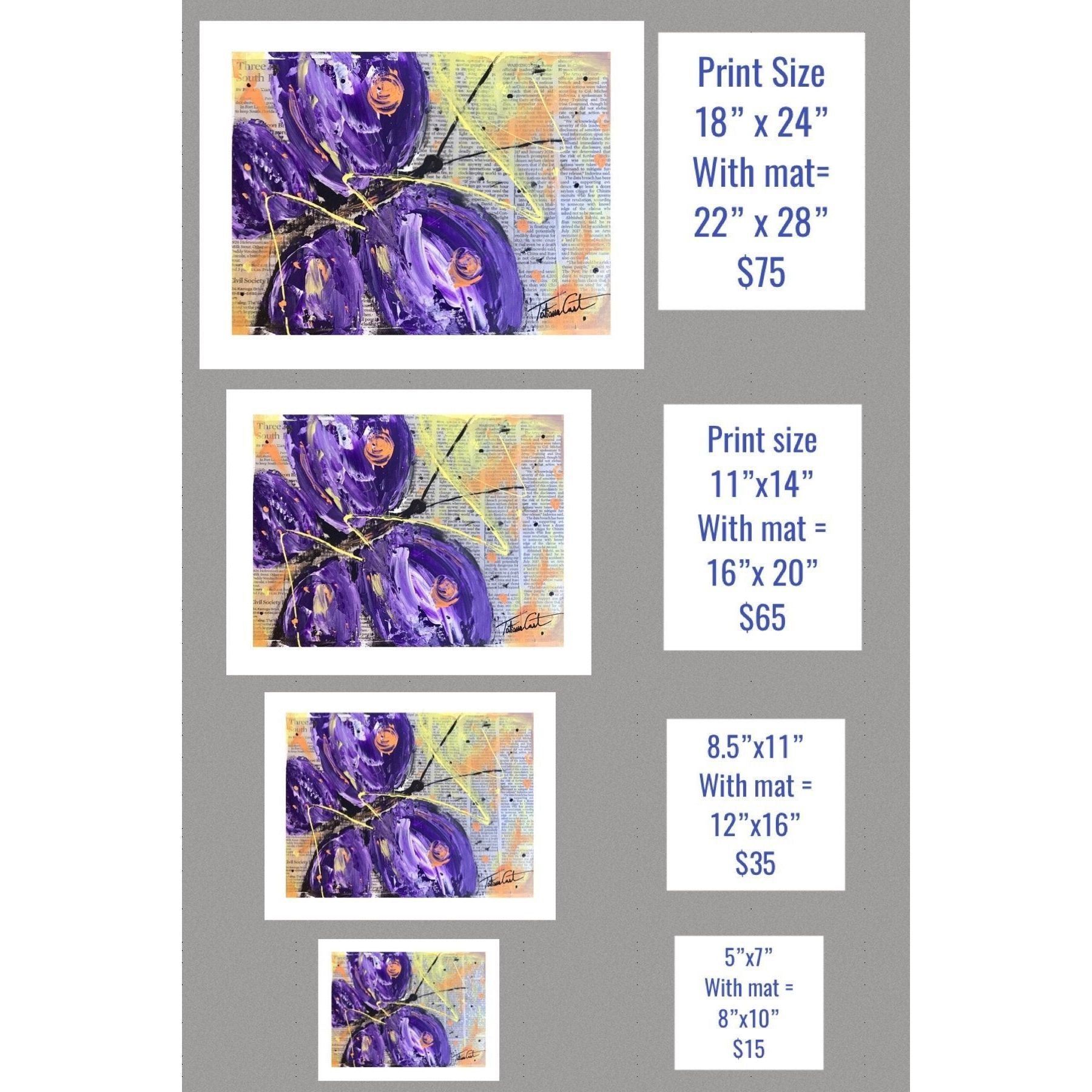 Purple Butterfly -Prints - TatianaCast