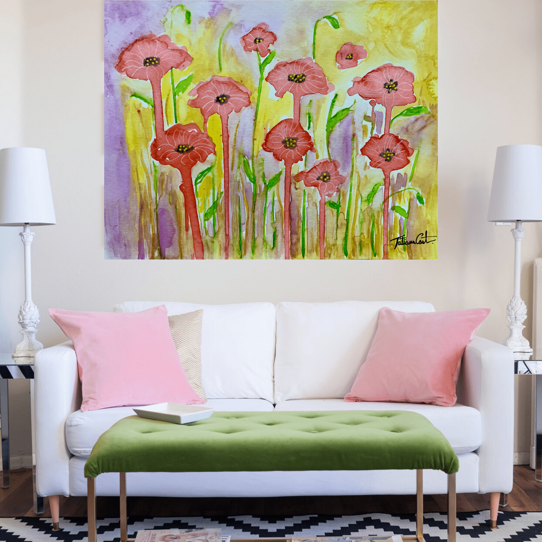 Whimsical Poppy Field -Limited Edition - TatianaCast