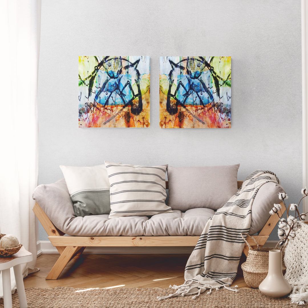 Two Horse Set-Luxury Edition-Birch Board